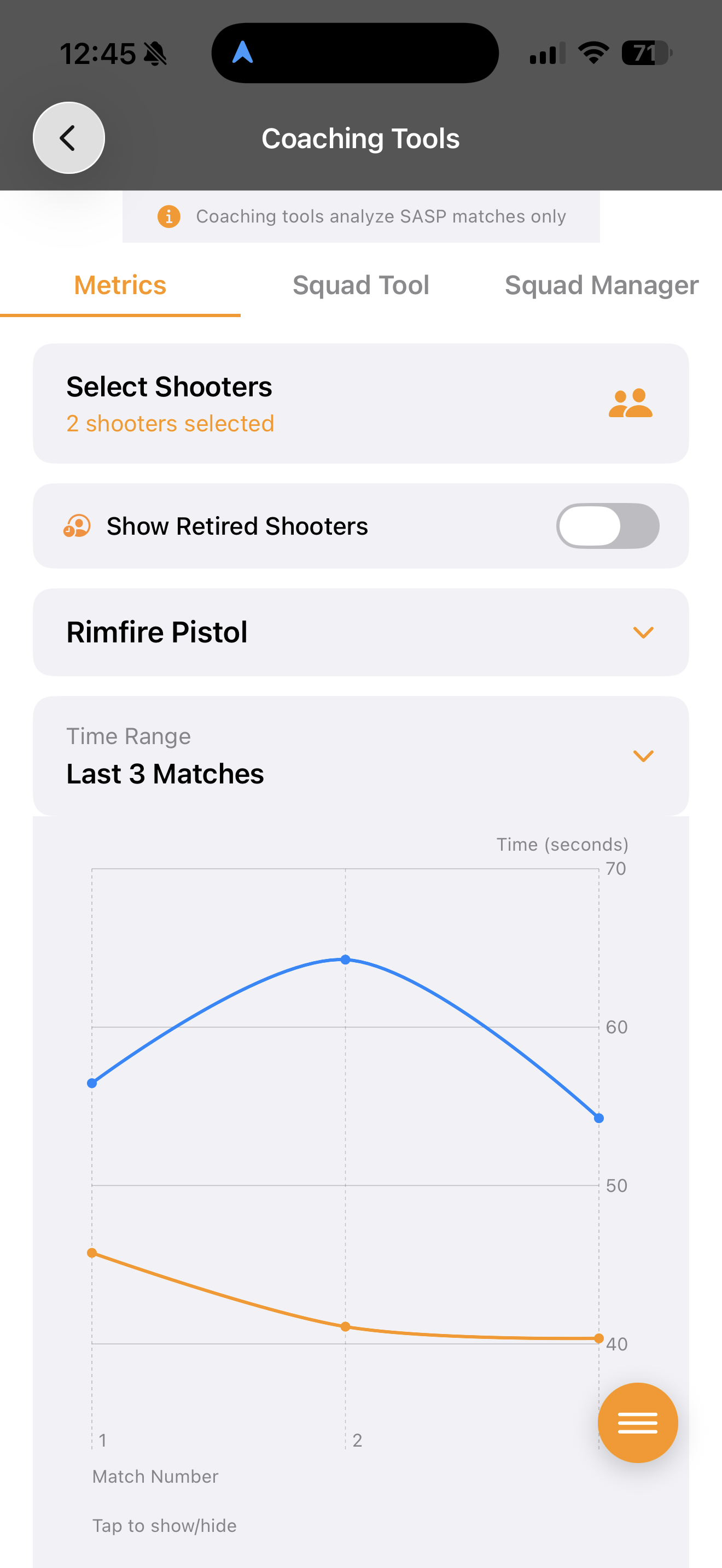 Match Metrics - Coaching Tools